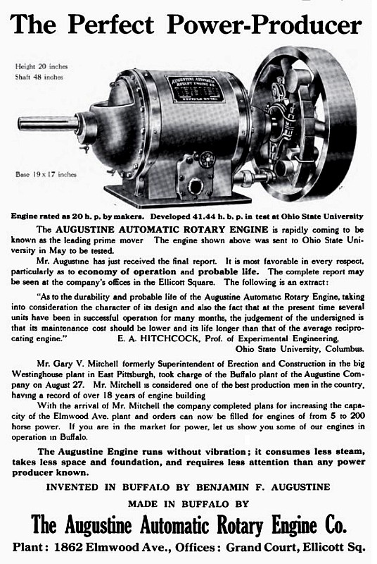The Augustine Automatic rotary engine